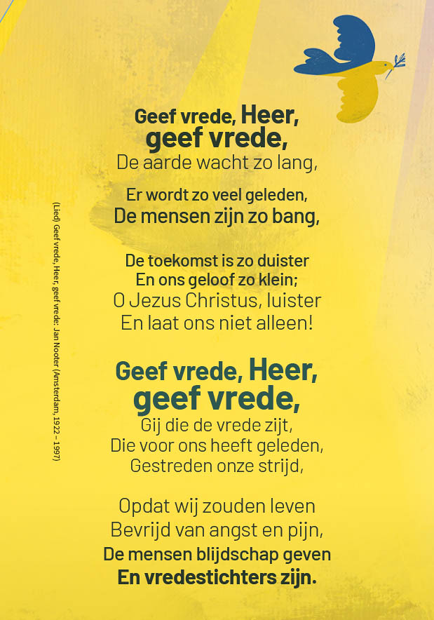 Achterblad geef vrede
